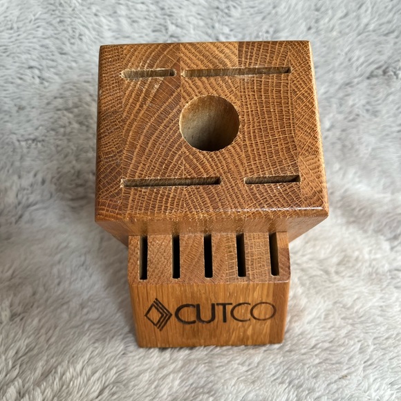 Cutco Kitchen Cutco Wood Knife Block Slot Made In Usa Honey Oak